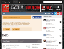 Tablet Screenshot of forums.ledzeppelin.com